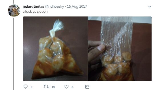 Cilock itu tandanya makanan masih di tutup rapat Nanti ketika di buka namanya bakal berubah menjadi Ciopen Kwikku, Cilock itu tandanya makanan masih di tutup rapat Nanti ketika di buka namanya bakal berubah menjadi Ciopen