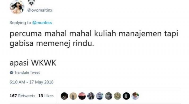 Aku mau tanya gimana caranya memenej rindu sih Semua orang pasti juga pengen tau Kwikku, Aku mau tanya gimana caranya memenej rindu sih Semua orang pasti juga pengen tau