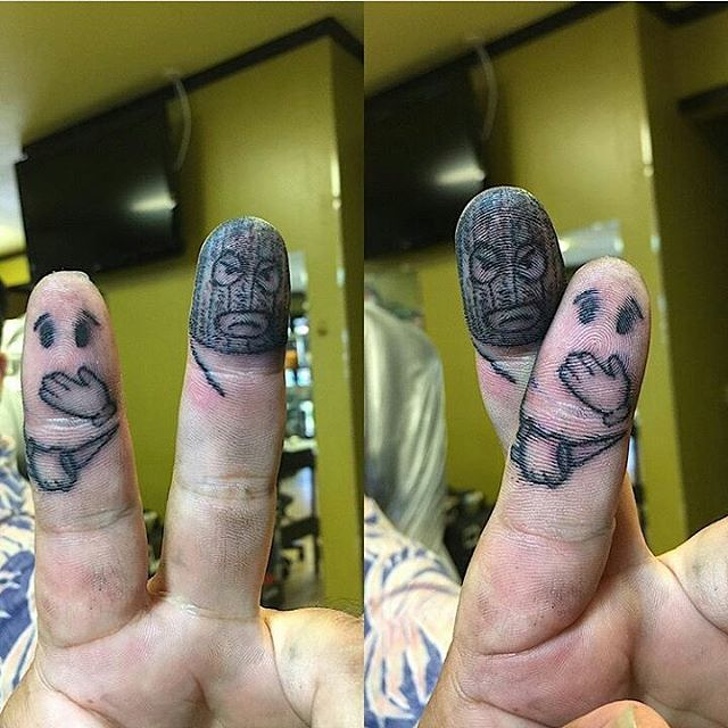 Orang yang satu ini membuat tato yang gak biasa nih Bukannya terlihat garang tato ini malah nampak begitu cute Kwikku, Orang yang satu ini membuat tato yang gak biasa nih Bukannya terlihat garang tato ini malah nampak begitu cute
